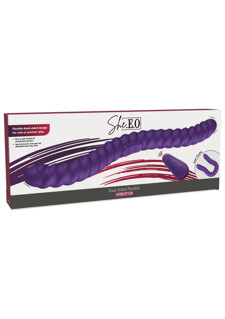 She.E.O Dubbelzijdige Flexibele Vibrator Paars - productfoto 2 | SIN&LACE