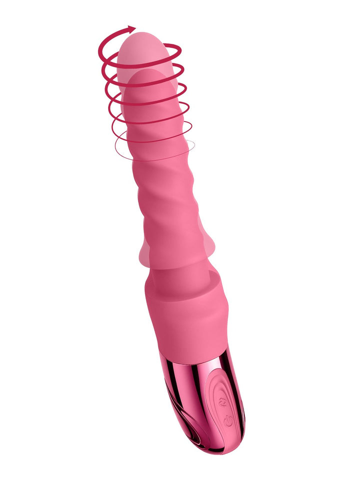 She.E.O Swirl Ribbed Massaging Vibrator