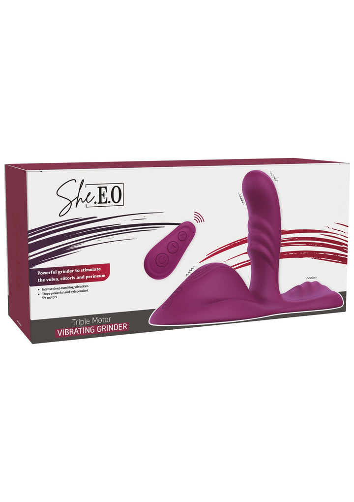 She.E.O Triple Motor Zadelvibrator Paars - productfoto 2 | SIN&LACE