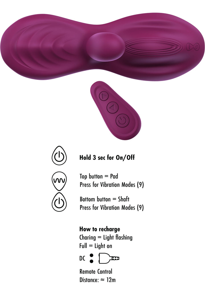 She.E.O Triple Motor Zadelvibrator Paars - productfoto 8 | SIN&LACE
