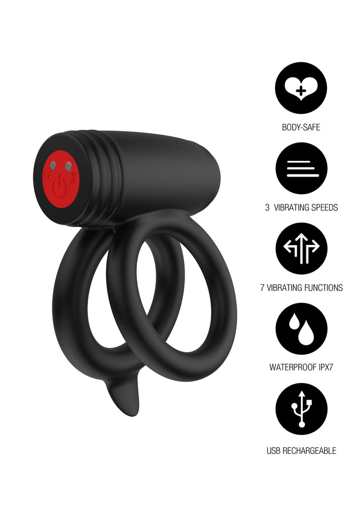 Elite Power Twin C-Ring Cockring | Cockring - Hidden Desire | SIN&LACE