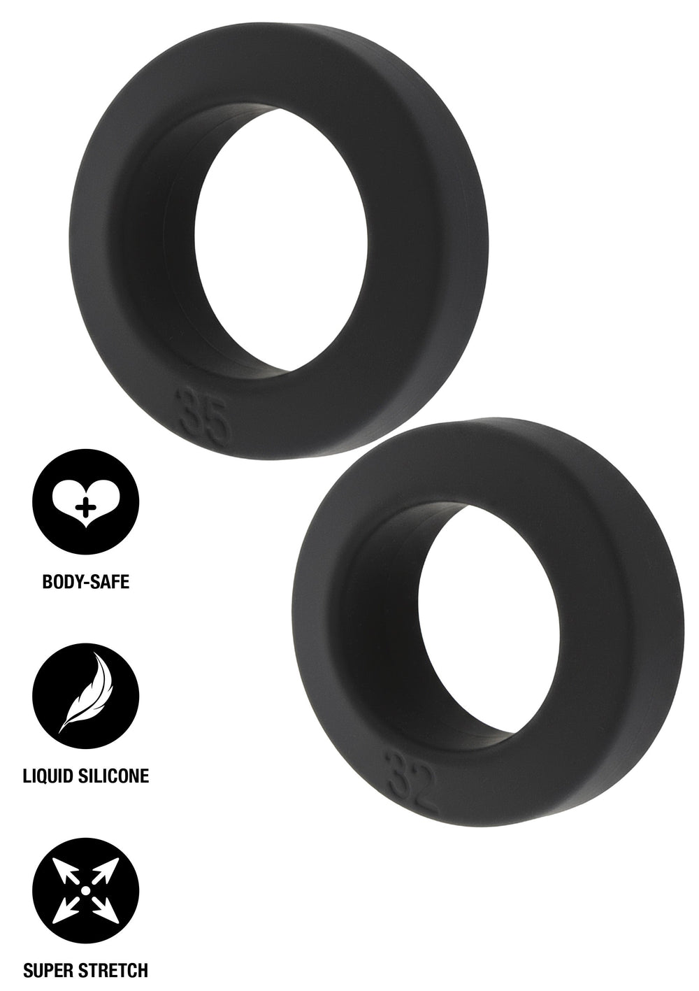 Double Stackers C-Rings 2 Pcs Set L