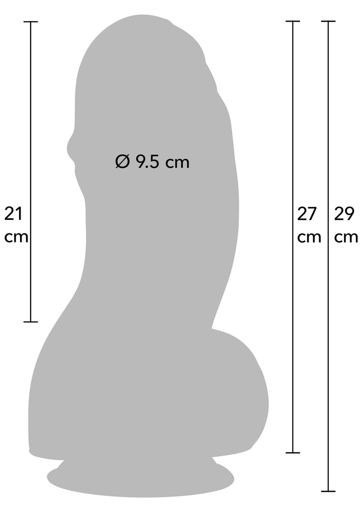 Fat Boys Dildo PVC 27 cm - Zwart - afbeelding 2