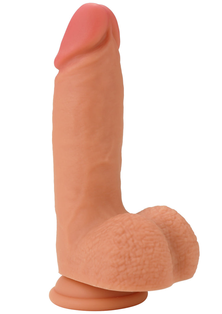Realistic Dildo Liquid Silicone 16 cm - Huidskleur - afbeelding 7