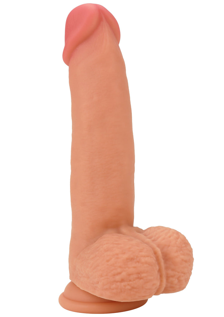 Realistic Dildo Liquid Silicone 18 cm - Huidskleur - afbeelding 7