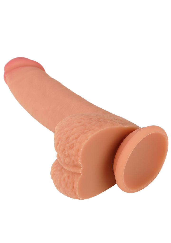 Realistic Dildo Liquid Silicone 18 cm - Huidskleur - afbeelding 8