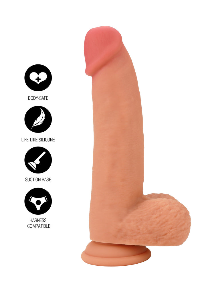 Realistic Dildo Liquid Silicone 18 cm - Huidskleur - afbeelding 10