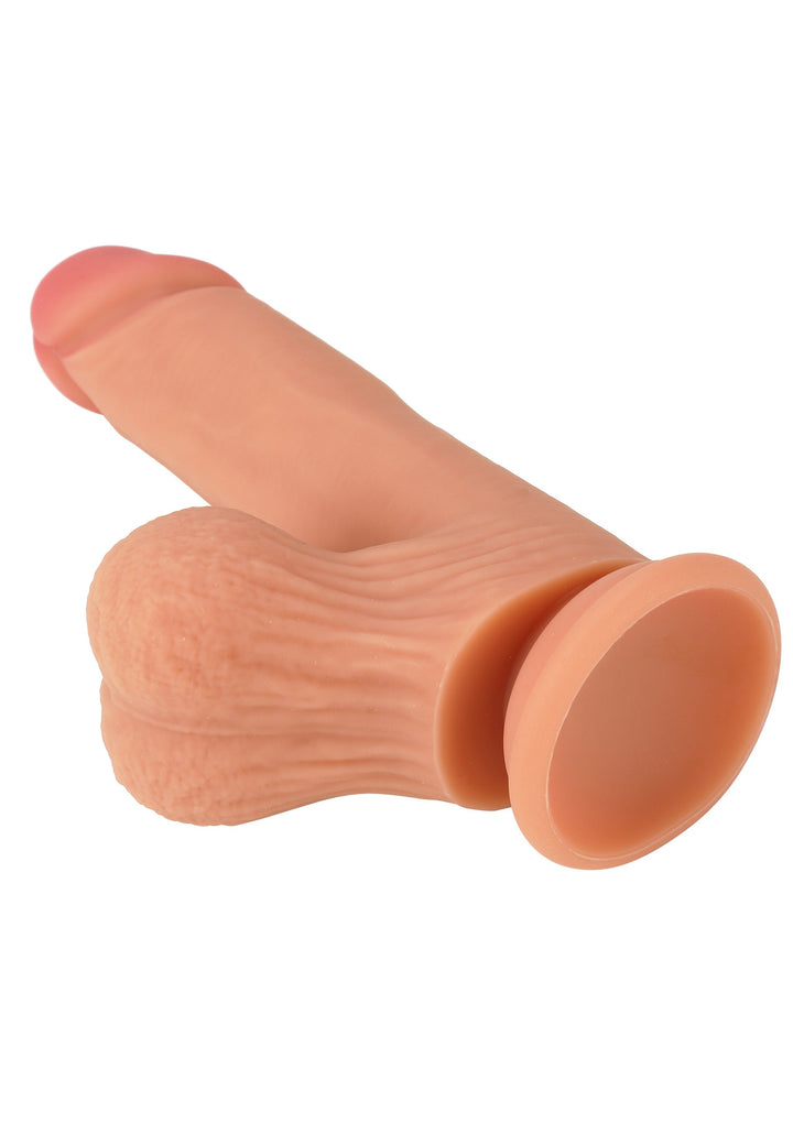 Realistic Dildo Liquid Silicone 19 cm - Huidskleur - afbeelding 8
