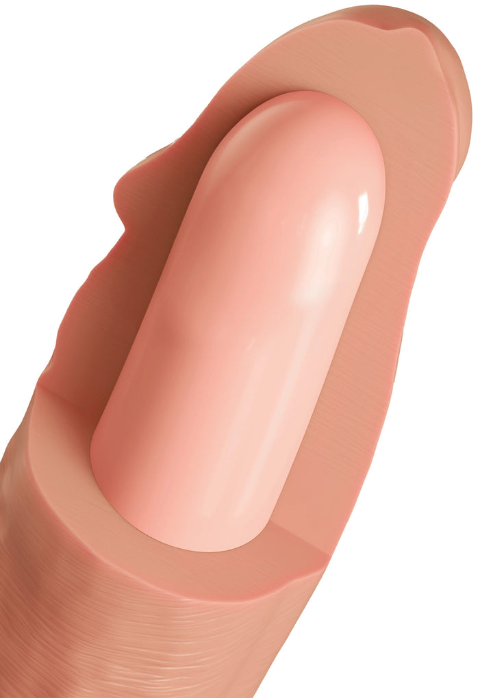 Realistic Dildo Liquid Silicone 19 cm - Huidskleur - afbeelding 9