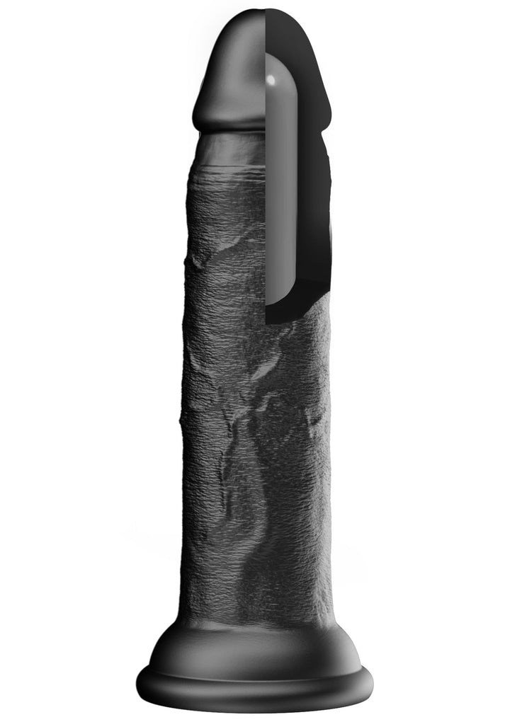 Realistic Dong Liquid Silicone 23 cm - Zwart - afbeelding 6