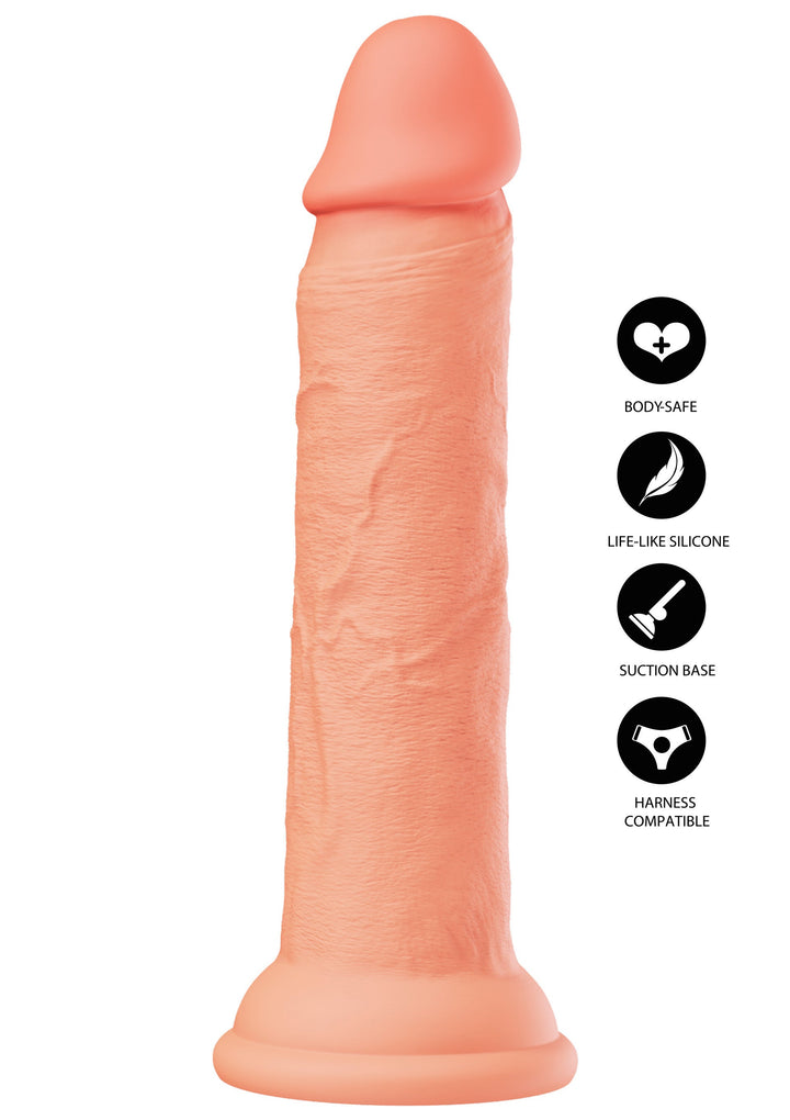 Realistic Dong Liquid Silicone 23 cm - Huidskleur - afbeelding 13