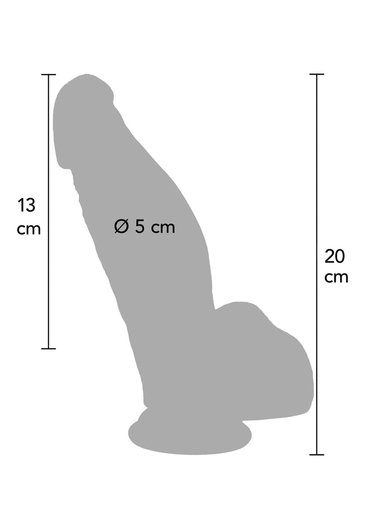Ultra Realistic Dildo Silicone 18 cm - Huidskleur - afbeelding 8