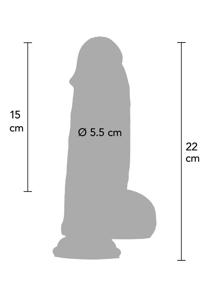 Ultra Realistic Dildo Silicone 20 cm - Huidskleur - afbeelding 2