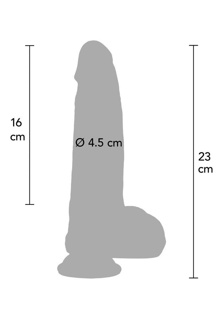 Ultra Realistic Dildo Silicone 18 cm - Huidskleur - afbeelding 2