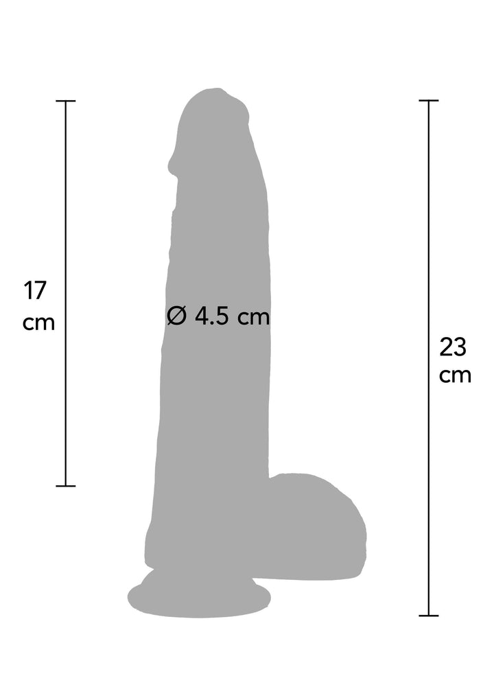 Ultra Realistic Dildo Silicone 21 cm - Huidskleur - afbeelding 2