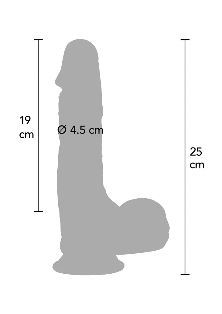 Ultra Realistic Dildo Silicone 23 cm - Huidskleur - afbeelding 2
