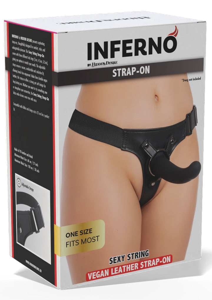Sexy String Strap-On - Zwart - afbeelding 3