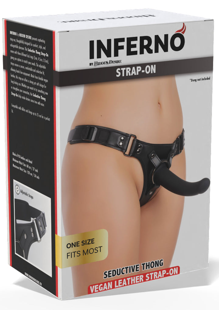 Seductive Thong Strap-On - Zwart - afbeelding 3