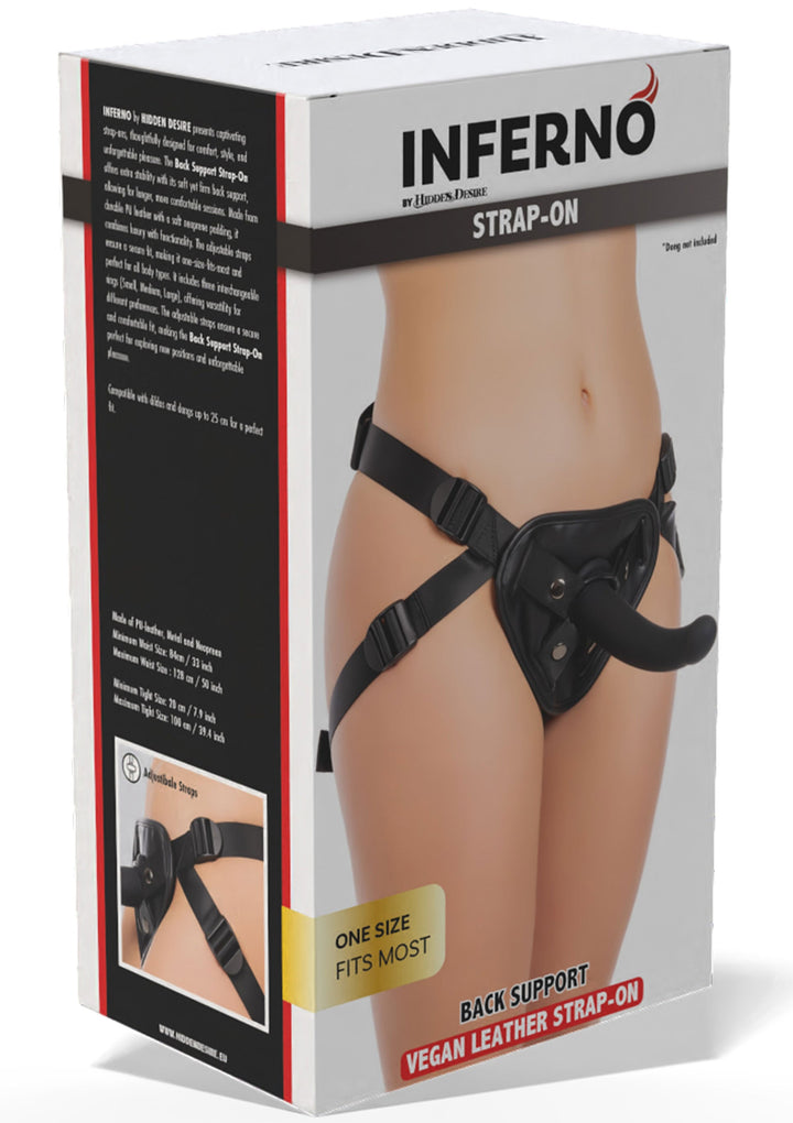 Back Support Strap-On - Zwart - afbeelding 3