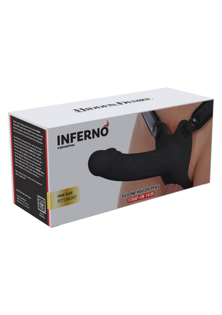 Hollow Penis Strapon 16cm - Zwart - afbeelding 10