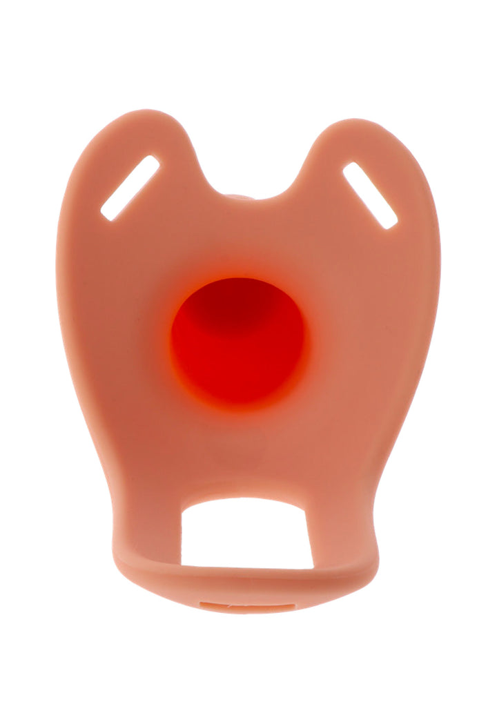 Hollow Penis Strapon Vibrating 16cm - Huidskleur - afbeelding 8