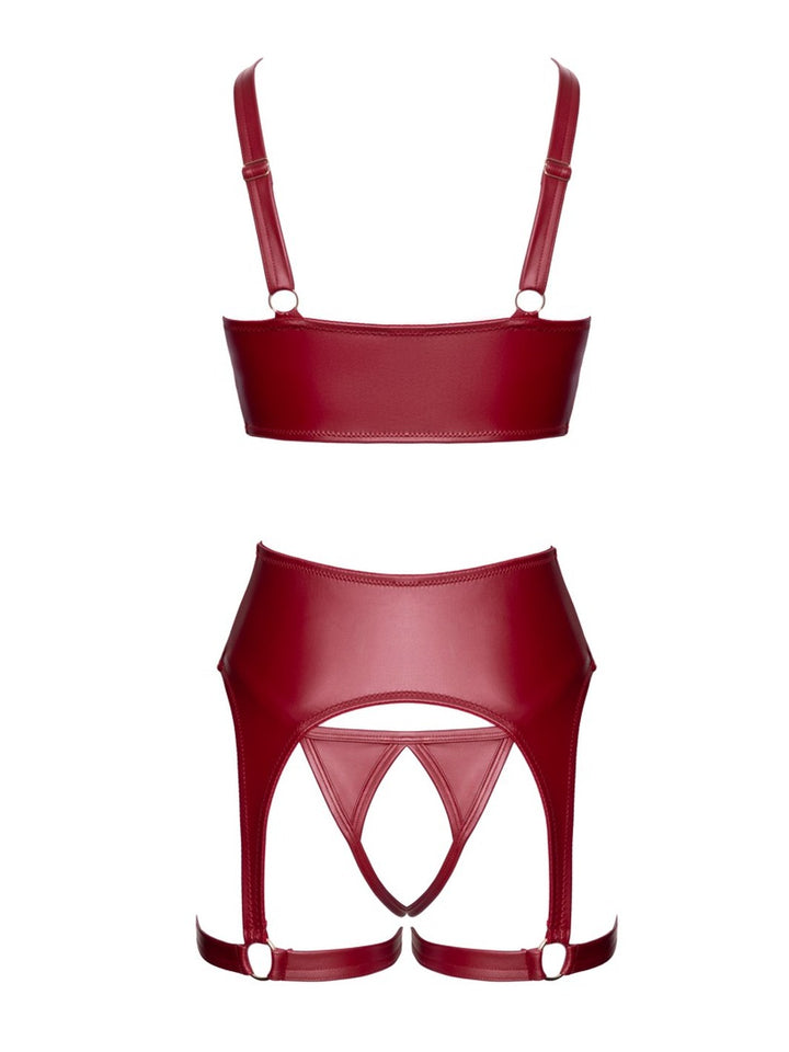 Shelf Bra Set red