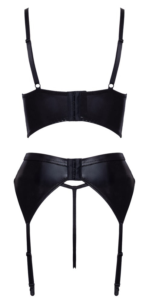 Cottelli LINGERIE Wetlook Open cup BH set productfoto 5