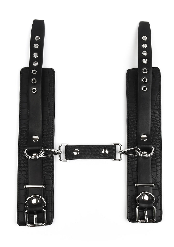 Croc-Embossed Wrist Cuffs