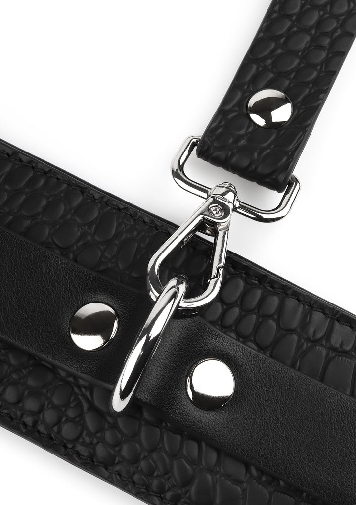 Croc-Embossed Wrist Cuffs