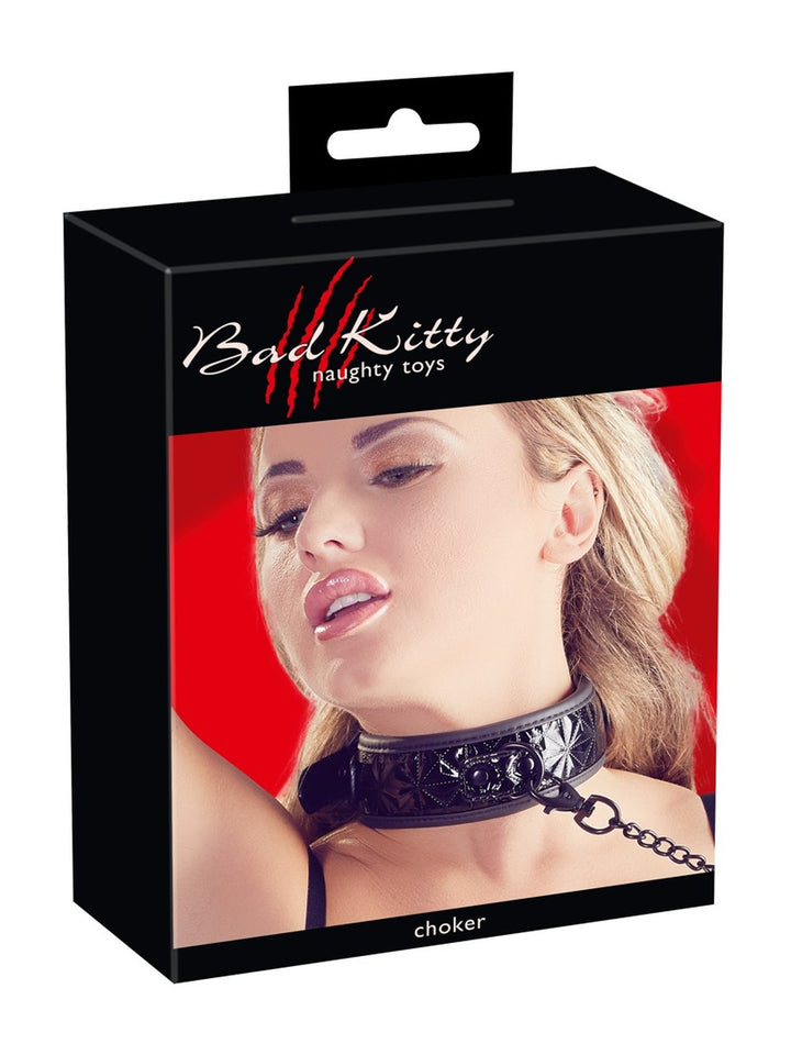 Halsband met Riem - Bad Kitty