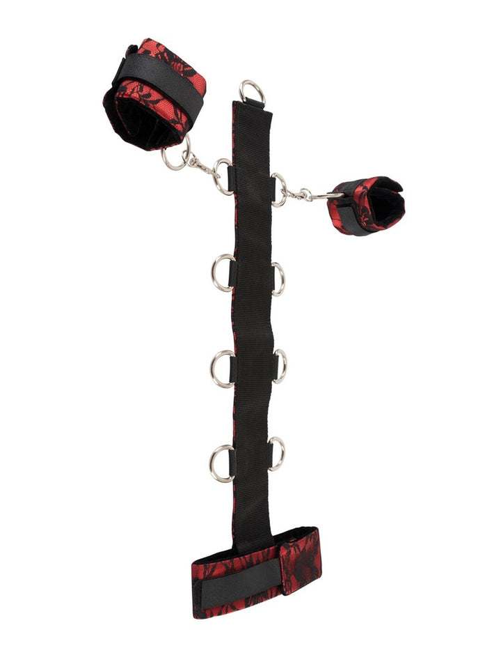 Bondage Halsband met Handboeien en D-ringen