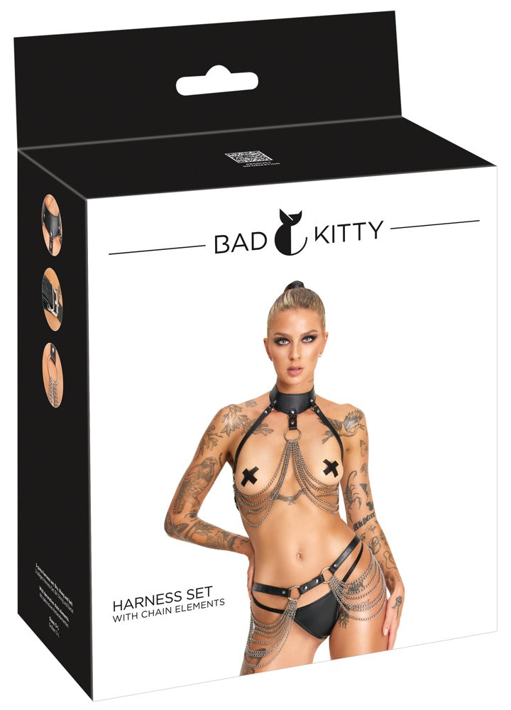 Bad Kitty Driedelige Harnas Set verpakking