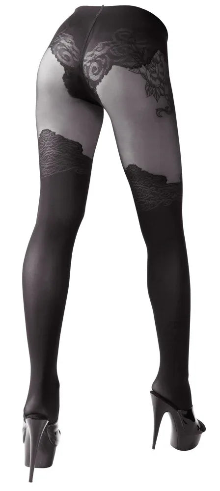 Cottelli Legwear - Sexy Crotchless Tights | Cottelli LEGWEAR - SIN&LACE | SIN&LACE