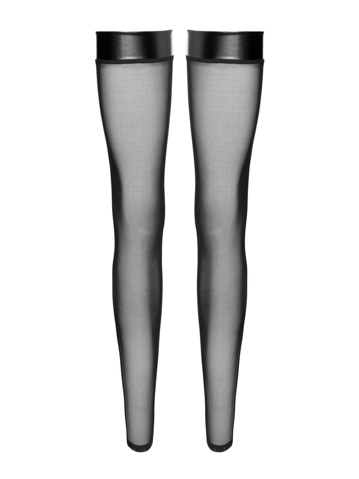 Noir Handmade Thigh-High Netkousen