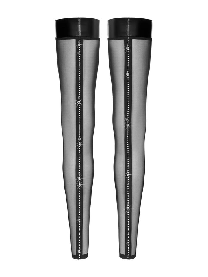 Noir Handmade Thigh-High Netkousen