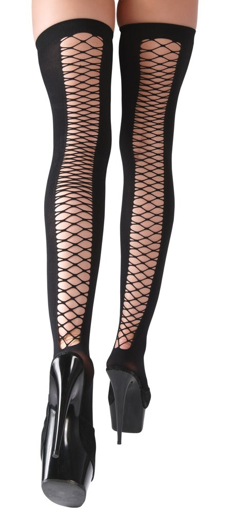 Cottelli LEGWEAR Netstof Overknee kousen productfoto 2