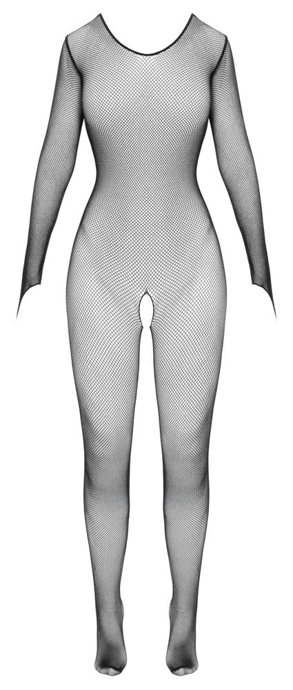 Fantasy by Cottelli Open Kruis Netstof Catsuit met Lange Mouwen productfoto 4