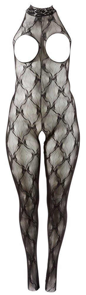 Fantasy by Cottelli Kanten Open Kruis Catsuit met Voet productfoto 5