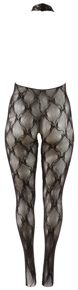 Fantasy by Cottelli Kanten Open Kruis Catsuit met Voet productfoto 6