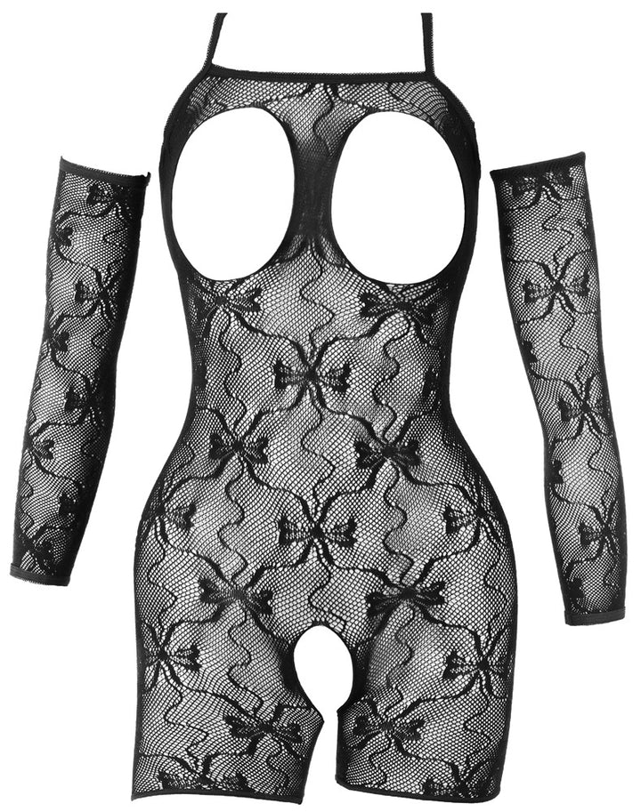 Fantasy by Cottelli Korte Kanten Open Kruis Catsuit productfoto 5