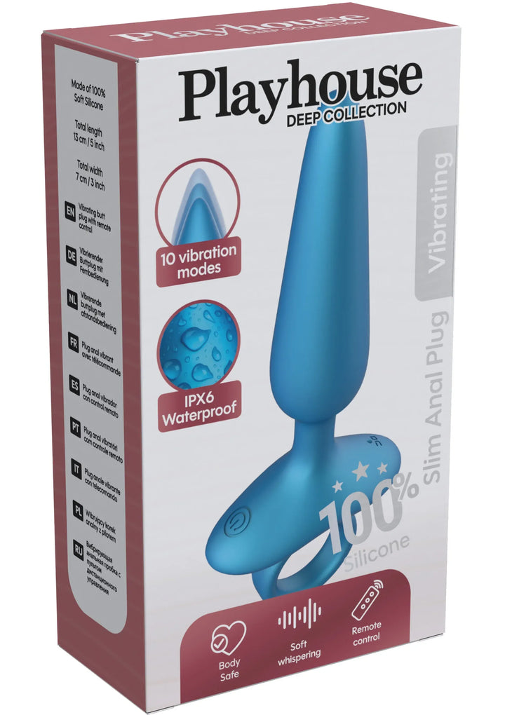 Playhouse Slim anale plug vibrerende + Remote | Buttplug - Playhouse | SIN&LACE