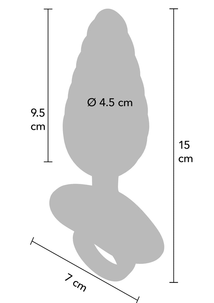 Playhouse Ribbed anale plug vibrerende + Remote | Buttplug - Playhouse | SIN&LACE