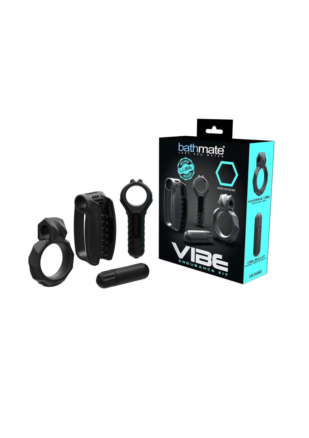 Vibe Endurance Kit 4pcs Cockring | Cockring - Bathmate | SIN&LACE