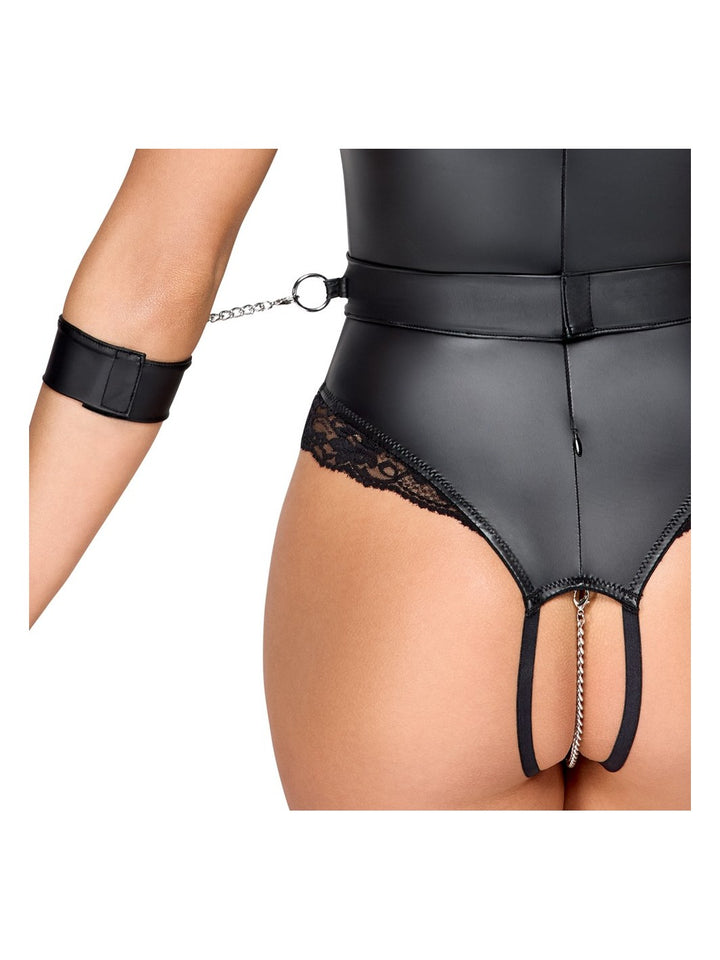 Bondage Body Ouvert Matte Zwart