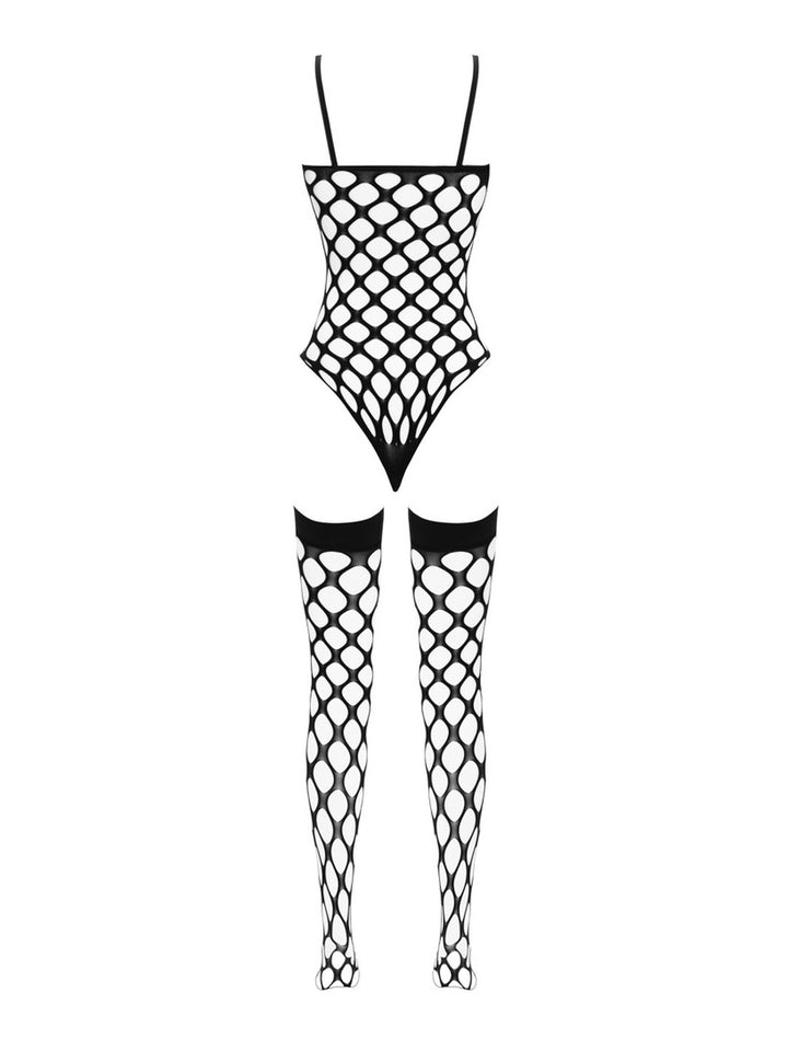 Fantasy by Cottelli Netstof Body met Hold-up Kousen
