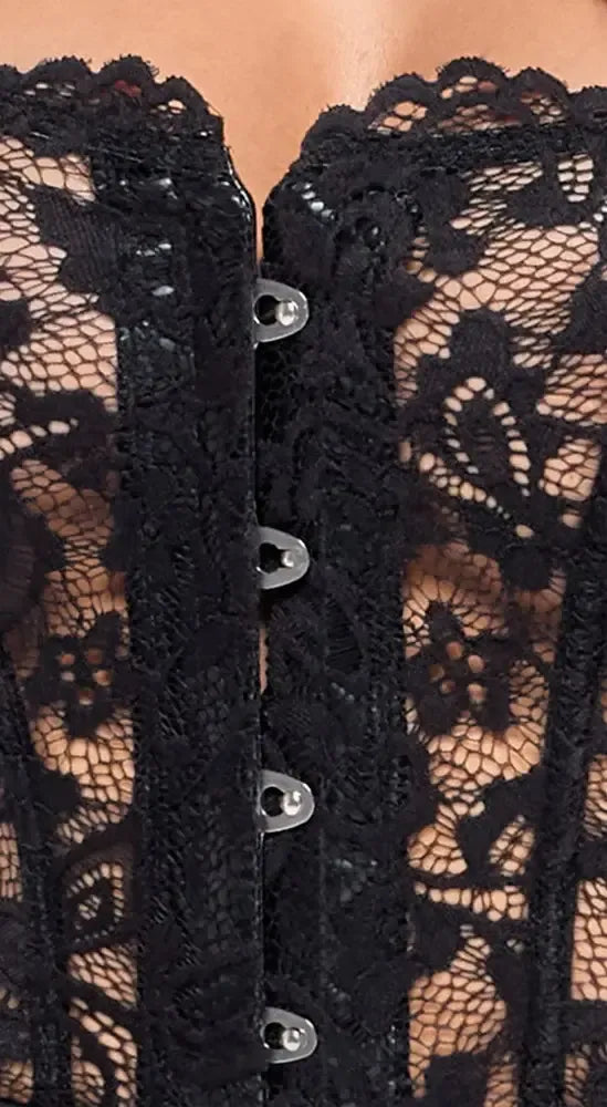 Noir Handmade Jurk Libido Exclusive Kant | Jurk - Noir Handmade | SIN&LACE