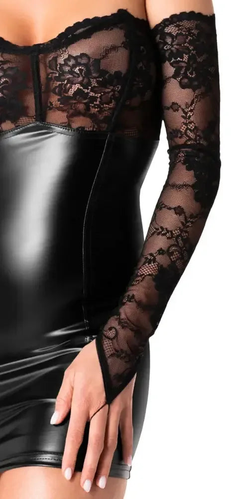 Noir Handmade Zwarte jurk met Kant | Jurk - Noir Handmade | SIN&LACE