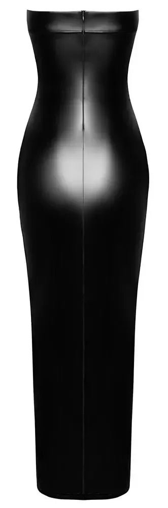 Noir Handmade Elegante Wetlook Jurk | Jurk - Noir Handmade | SIN&LACE