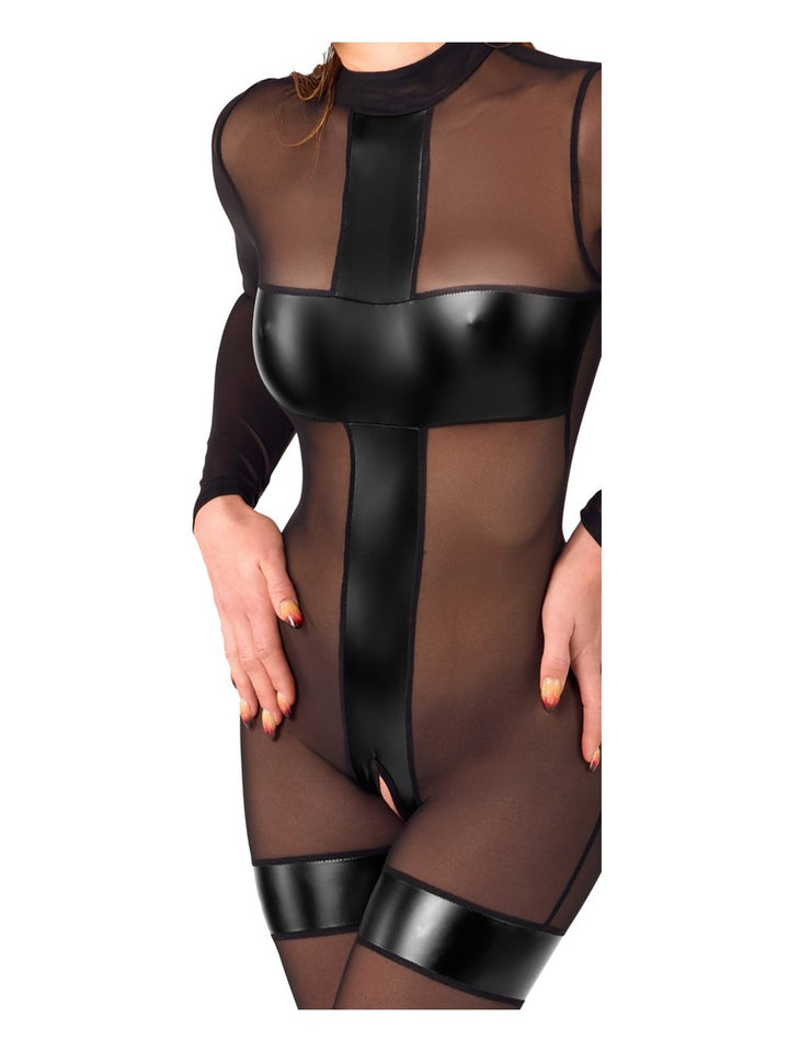 Onyx Eclipse Kruisloos Catsuit Zwart