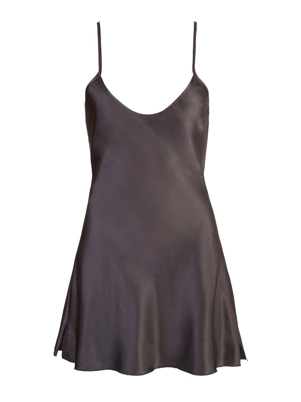 Satin Chemise Black